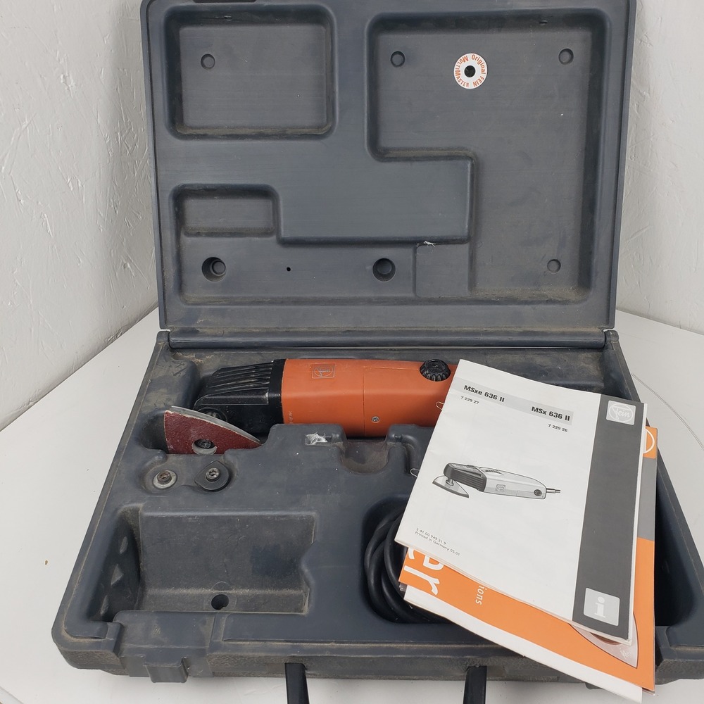 Fein MultiMaster MSxe 636 II Oscillating Multi-Tool Sander with Case & Manual